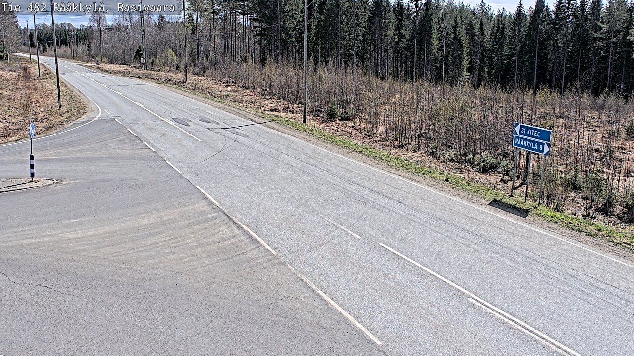 Weather Camera Image Väg 482 Rääkkylä, Rasivaara, Rääkkylä, Pohjois-Karjala