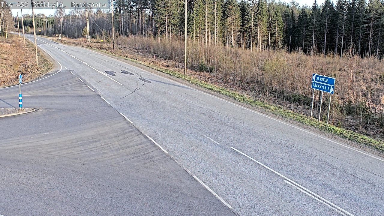 Weather Camera Image Väg 482 Rääkkylä, Rasivaara, Rääkkylä, Pohjois-Karjala