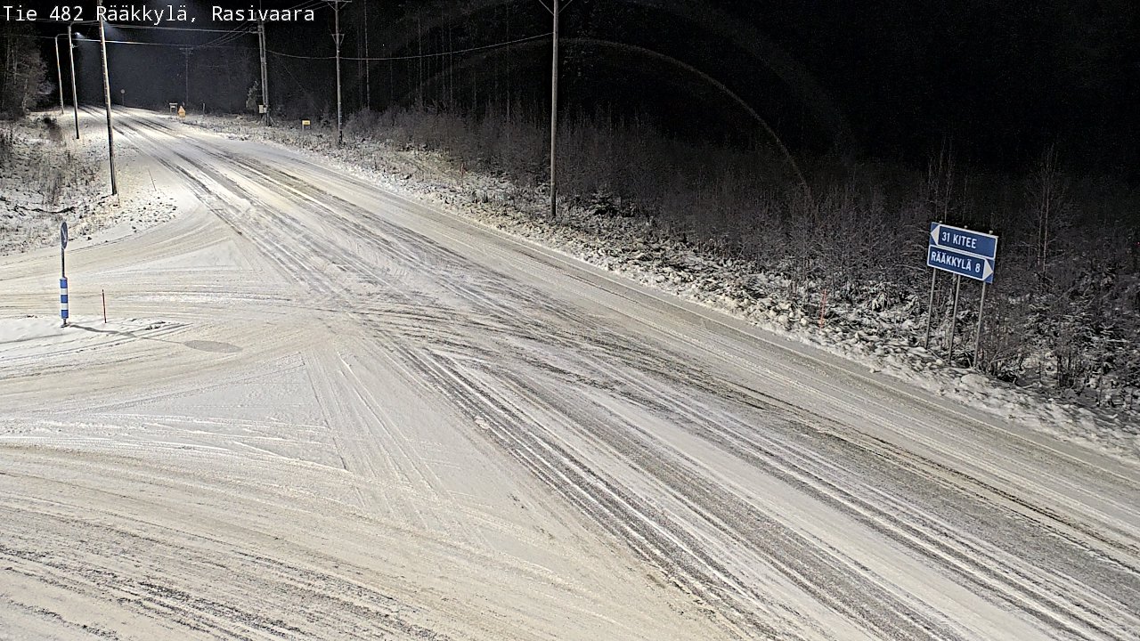 Weather Camera Image Väg 482 Rääkkylä, Rasivaara, Rääkkylä, Pohjois-Karjala