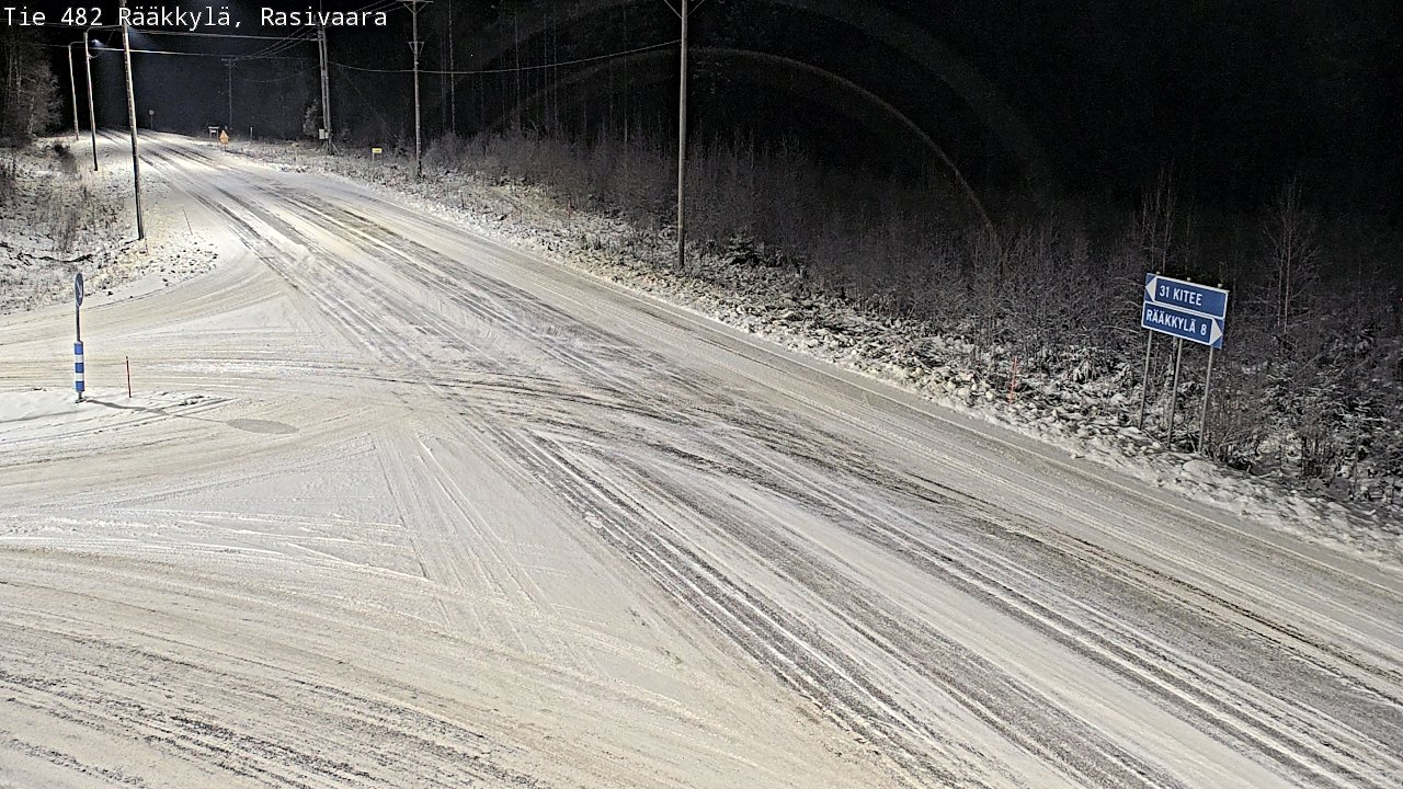Weather Camera Image Väg 482 Rääkkylä, Rasivaara, Rääkkylä, Pohjois-Karjala