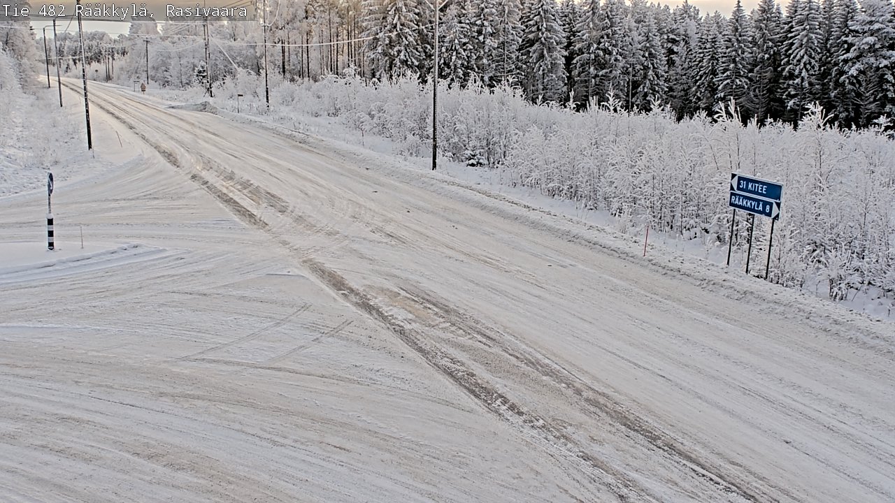 Weather Camera Image Väg 482 Rääkkylä, Rasivaara, Rääkkylä, Pohjois-Karjala