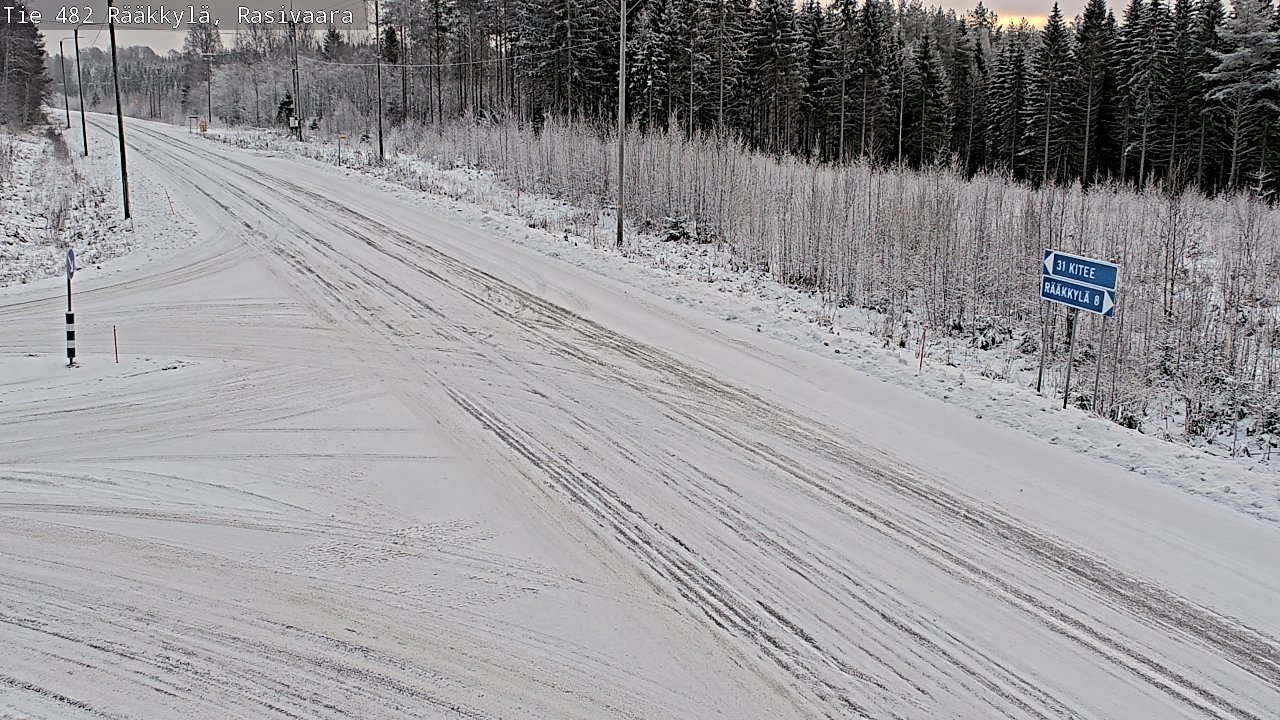 Weather Camera Image Väg 482 Rääkkylä, Rasivaara, Rääkkylä, Pohjois-Karjala