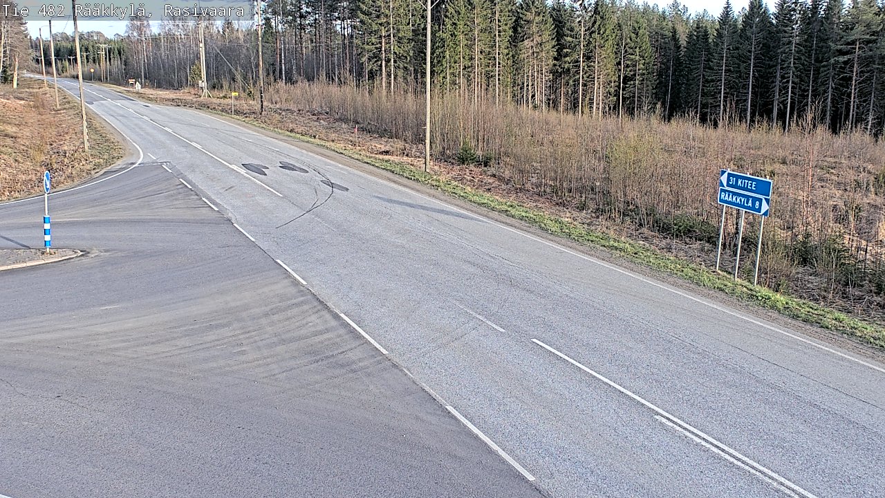 Weather Camera Image Väg 482 Rääkkylä, Rasivaara, Rääkkylä, Pohjois-Karjala