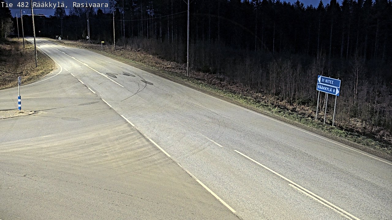 Weather Camera Image Väg 482 Rääkkylä, Rasivaara, Rääkkylä, Pohjois-Karjala