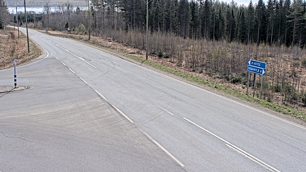 Weather Camera Image Väg 482 Rääkkylä, Rasivaara, Rääkkylä, Pohjois-Karjala