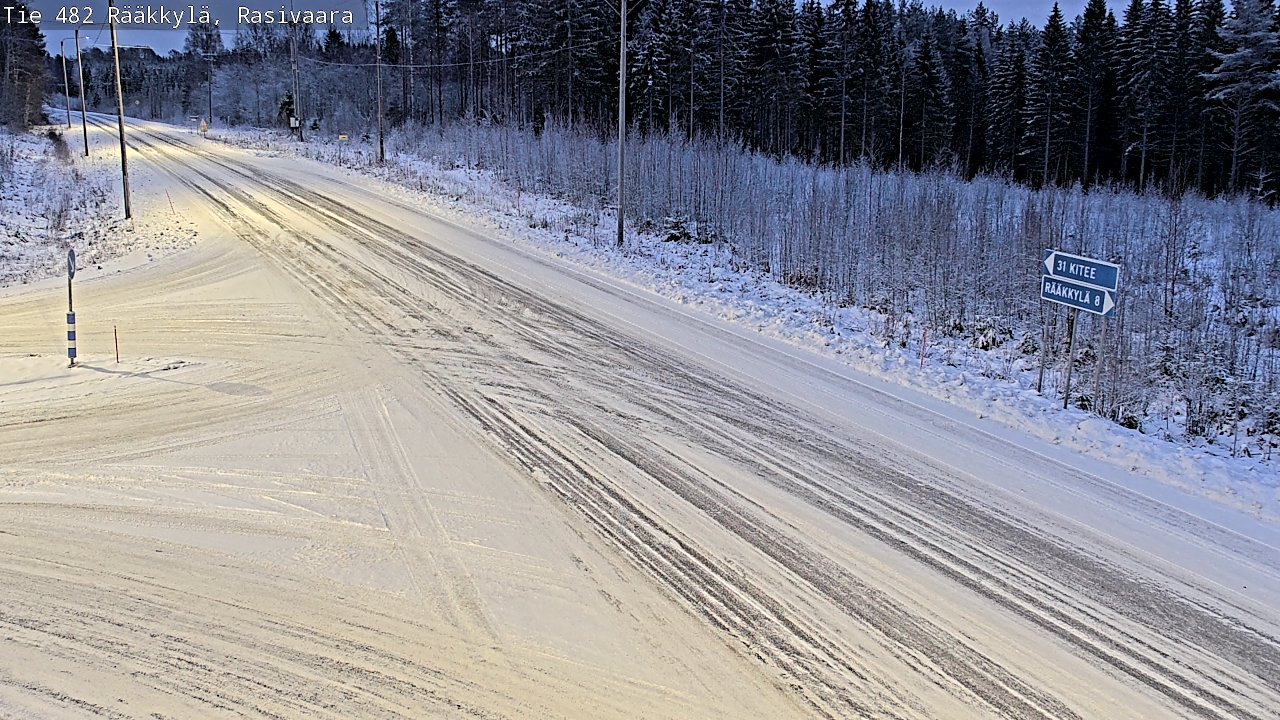 Weather Camera Image Väg 482 Rääkkylä, Rasivaara, Rääkkylä, Pohjois-Karjala
