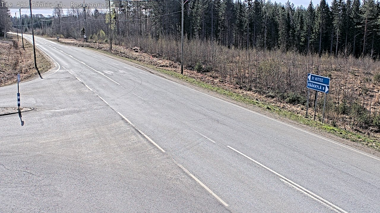 Weather Camera Image Väg 482 Rääkkylä, Rasivaara, Rääkkylä, Pohjois-Karjala