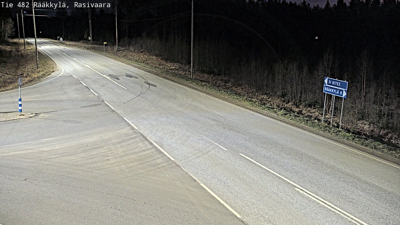 Weather Camera Image Väg 482 Rääkkylä, Rasivaara, Rääkkylä, Pohjois-Karjala