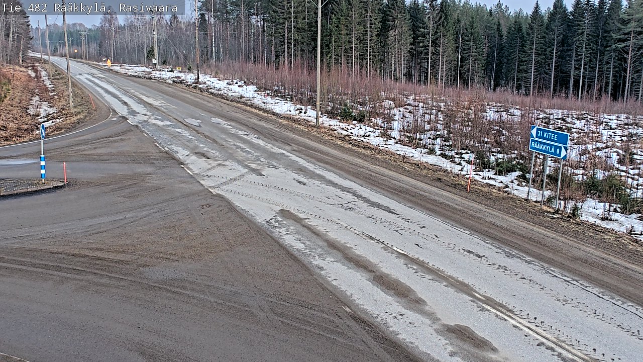 Weather Camera Image Road 482 Rääkkylä, Rasivaara, Rääkkylä, Pohjois-Karjala