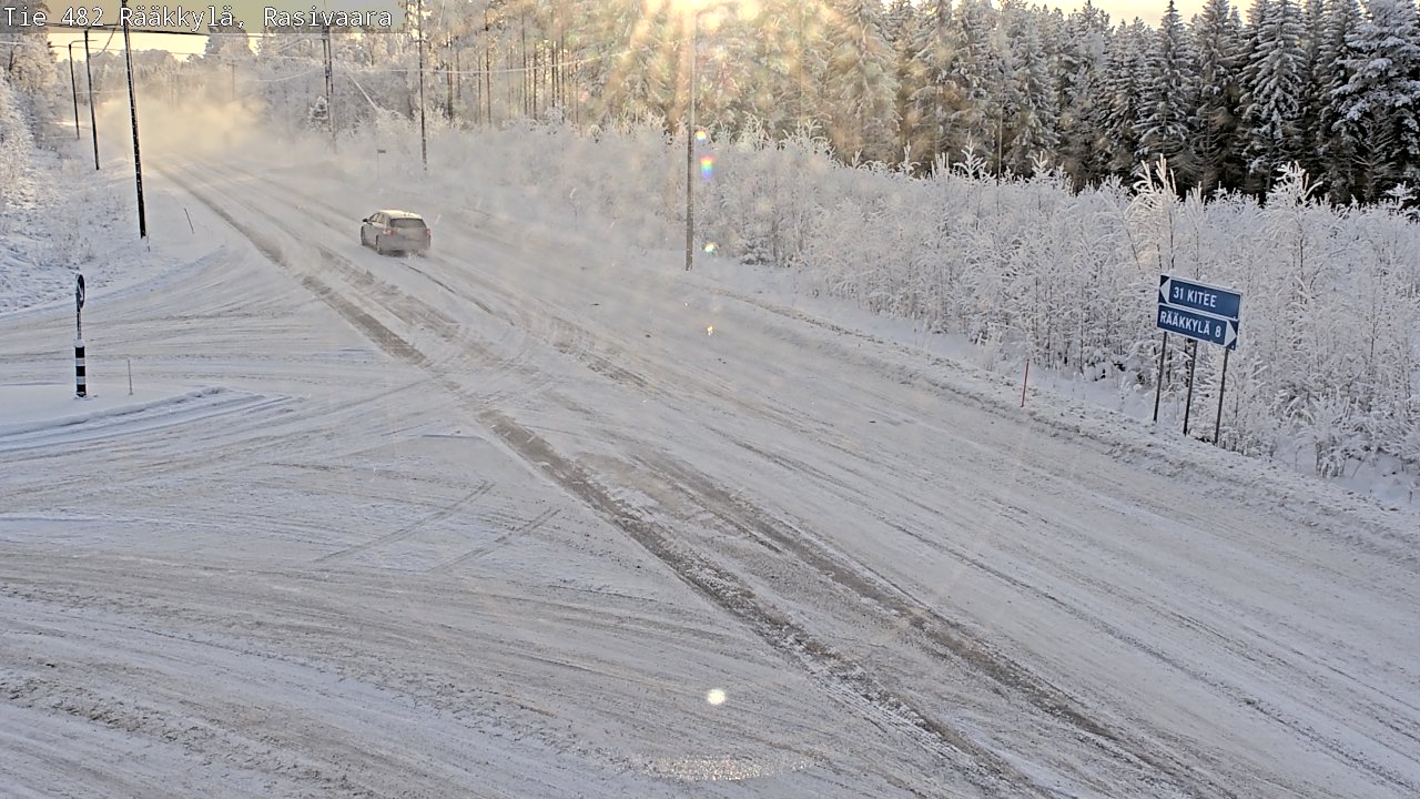 Weather Camera Image Väg 482 Rääkkylä, Rasivaara, Rääkkylä, Pohjois-Karjala