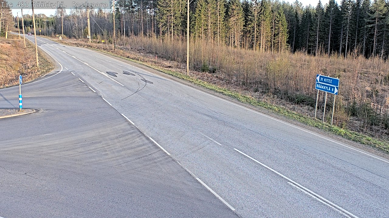 Weather Camera Image Väg 482 Rääkkylä, Rasivaara, Rääkkylä, Pohjois-Karjala