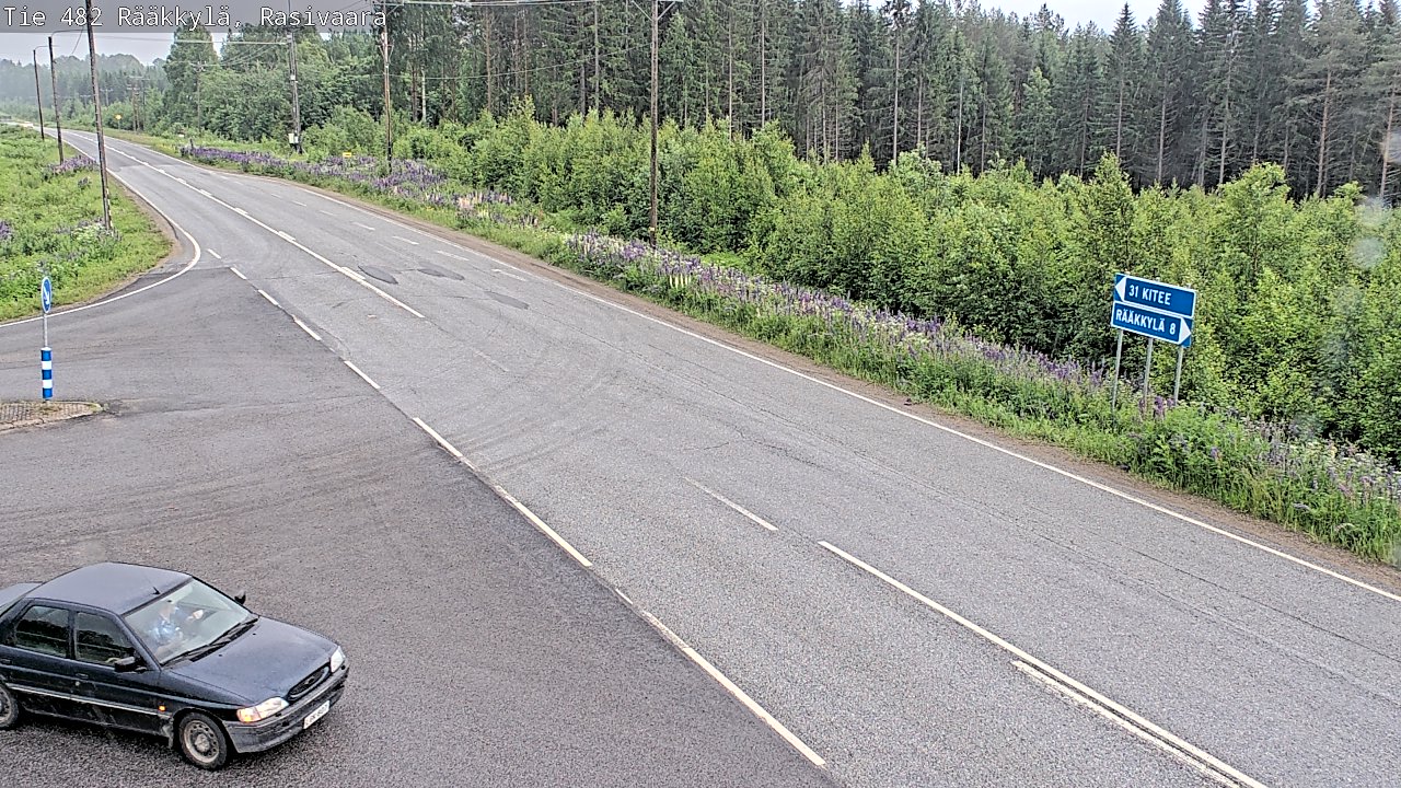 Weather Camera Image Väg 482 Rääkkylä, Rasivaara, Rääkkylä, Pohjois-Karjala