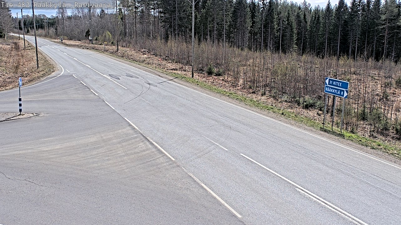 Weather Camera Image Väg 482 Rääkkylä, Rasivaara, Rääkkylä, Pohjois-Karjala