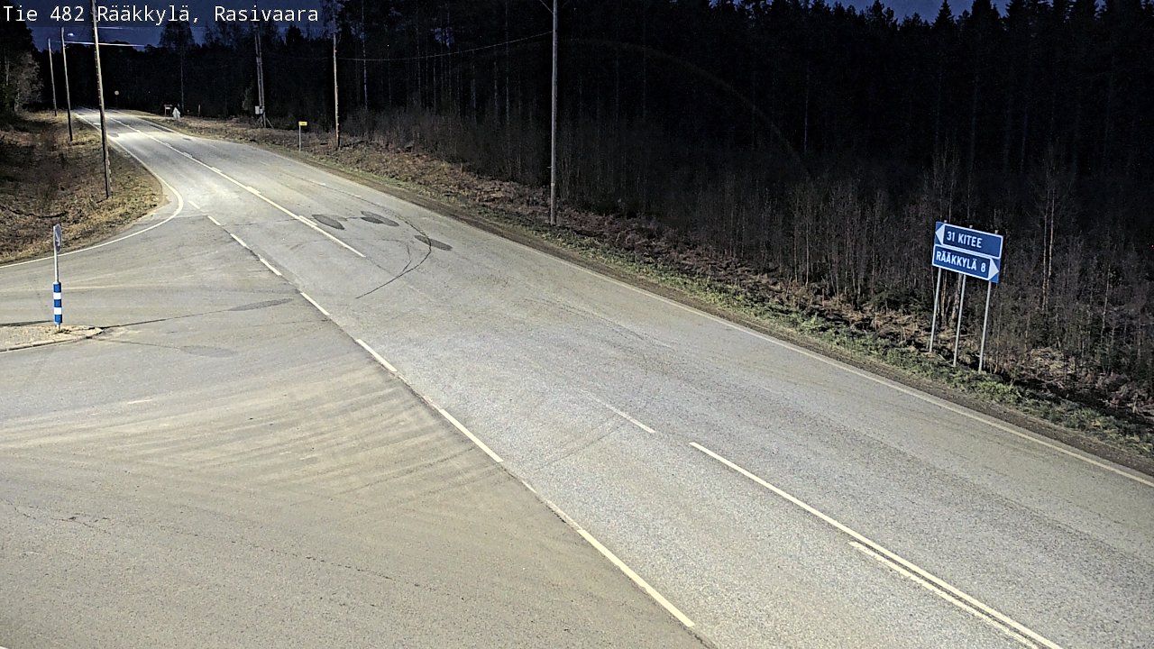Weather Camera Image Väg 482 Rääkkylä, Rasivaara, Rääkkylä, Pohjois-Karjala