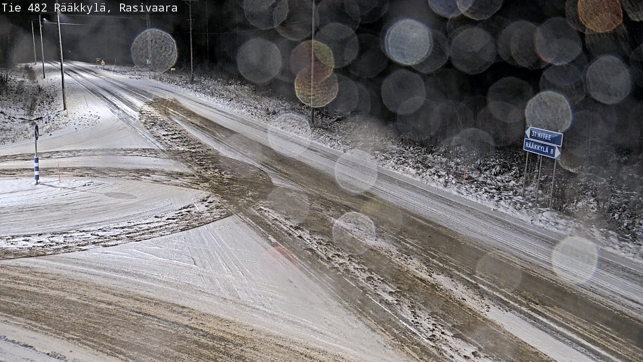 Weather Camera Image Väg 482 Rääkkylä, Rasivaara, Rääkkylä, Pohjois-Karjala