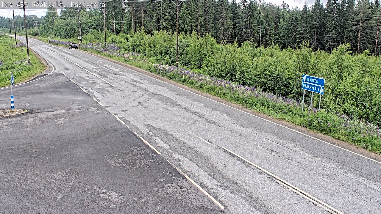 Weather Camera Image Väg 482 Rääkkylä, Rasivaara, Rääkkylä, Pohjois-Karjala