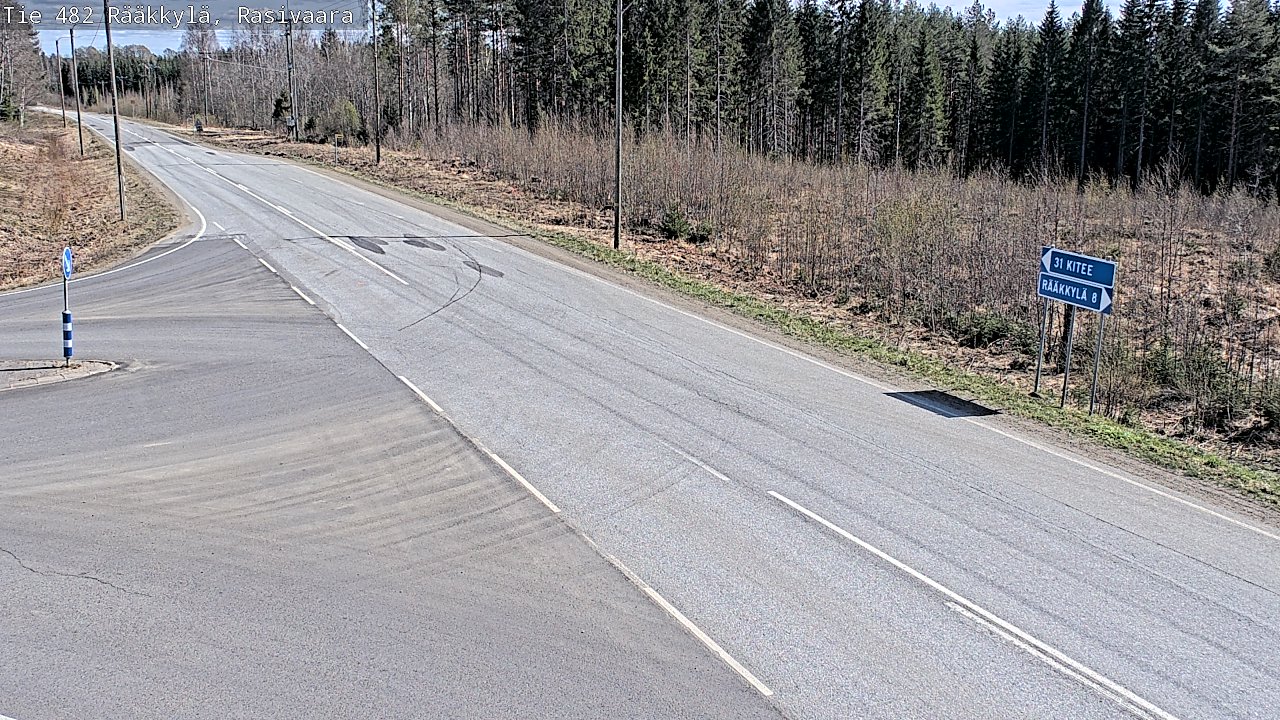 Weather Camera Image Väg 482 Rääkkylä, Rasivaara, Rääkkylä, Pohjois-Karjala