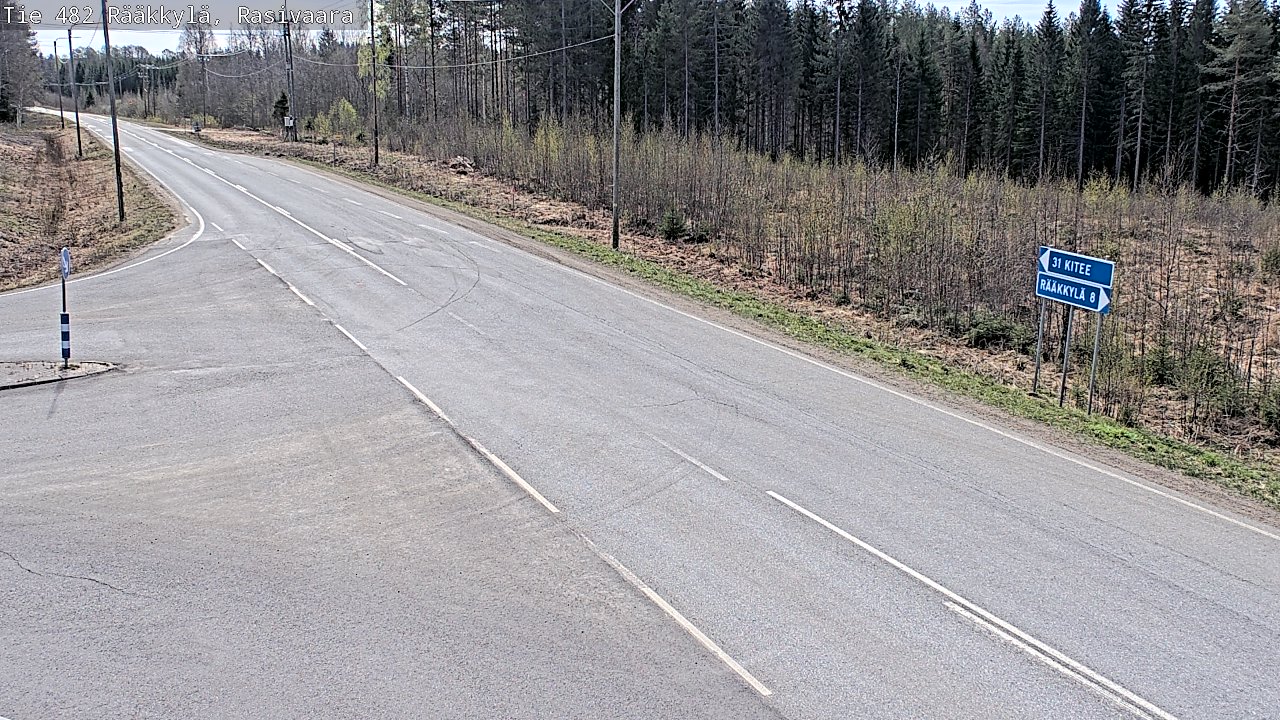 Weather Camera Image Road 482 Rääkkylä, Rasivaara, Rääkkylä, Pohjois-Karjala