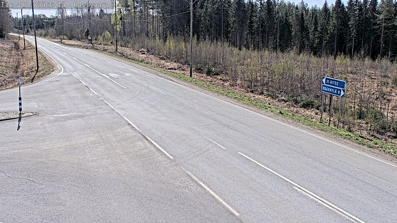 Weather Camera Image Road 482 Rääkkylä, Rasivaara, Rääkkylä, Pohjois-Karjala