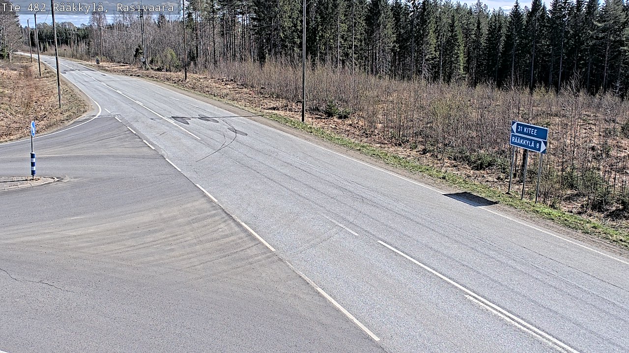 Weather Camera Image Väg 482 Rääkkylä, Rasivaara, Rääkkylä, Pohjois-Karjala