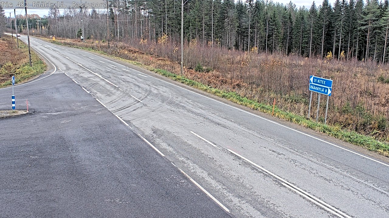 Weather Camera Image Väg 482 Rääkkylä, Rasivaara, Rääkkylä, Pohjois-Karjala
