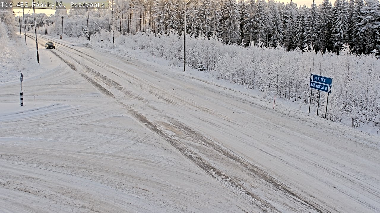 Weather Camera Image Väg 482 Rääkkylä, Rasivaara, Rääkkylä, Pohjois-Karjala