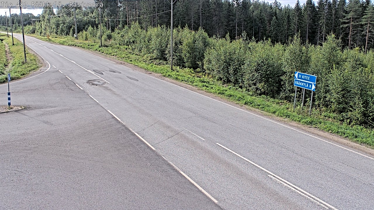 Weather Camera Image Road 482 Rääkkylä, Rasivaara, Rääkkylä, Pohjois-Karjala