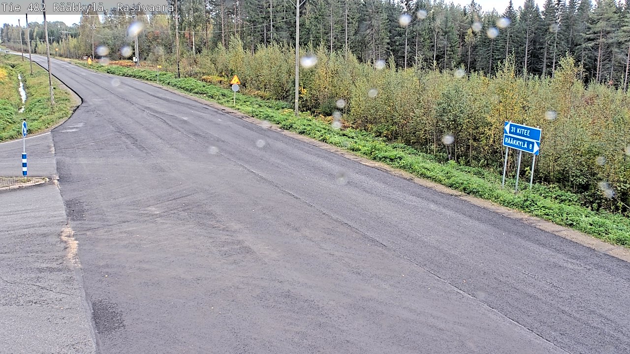 Weather Camera Image Väg 482 Rääkkylä, Rasivaara, Rääkkylä, Pohjois-Karjala