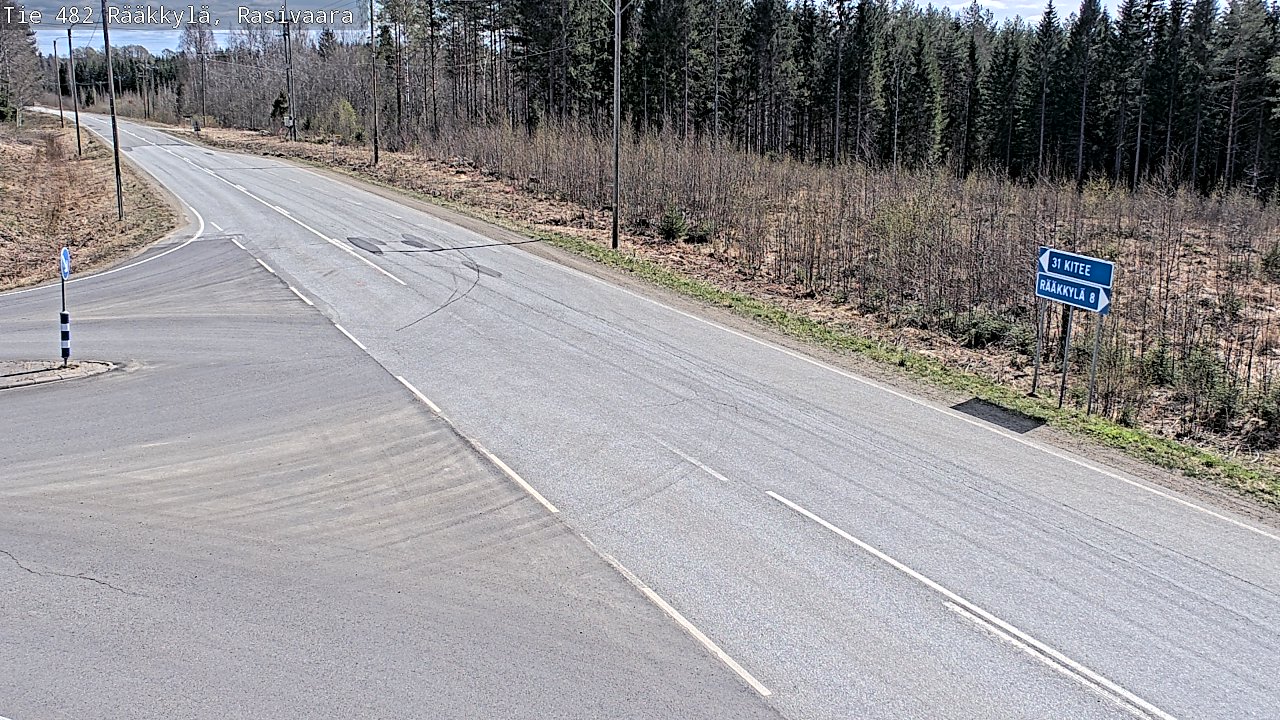 Weather Camera Image Väg 482 Rääkkylä, Rasivaara, Rääkkylä, Pohjois-Karjala