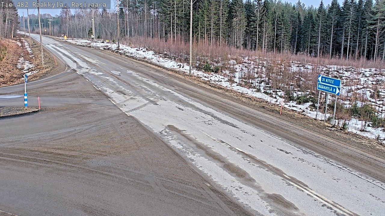 Weather Camera Image Road 482 Rääkkylä, Rasivaara, Rääkkylä, Pohjois-Karjala
