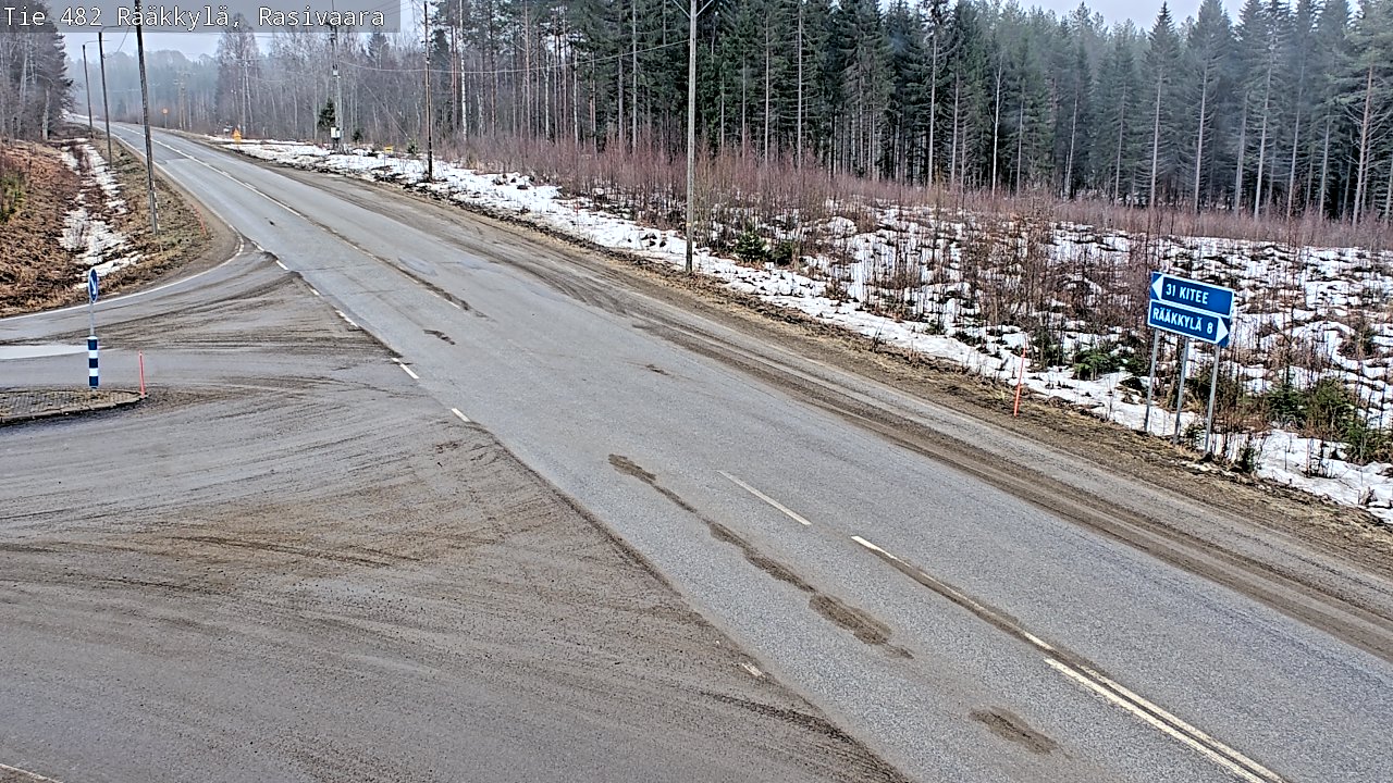 Weather Camera Image Road 482 Rääkkylä, Rasivaara, Rääkkylä, Pohjois-Karjala