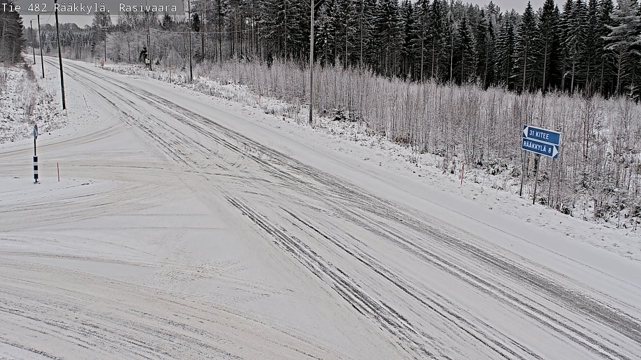 Weather Camera Image Väg 482 Rääkkylä, Rasivaara, Rääkkylä, Pohjois-Karjala