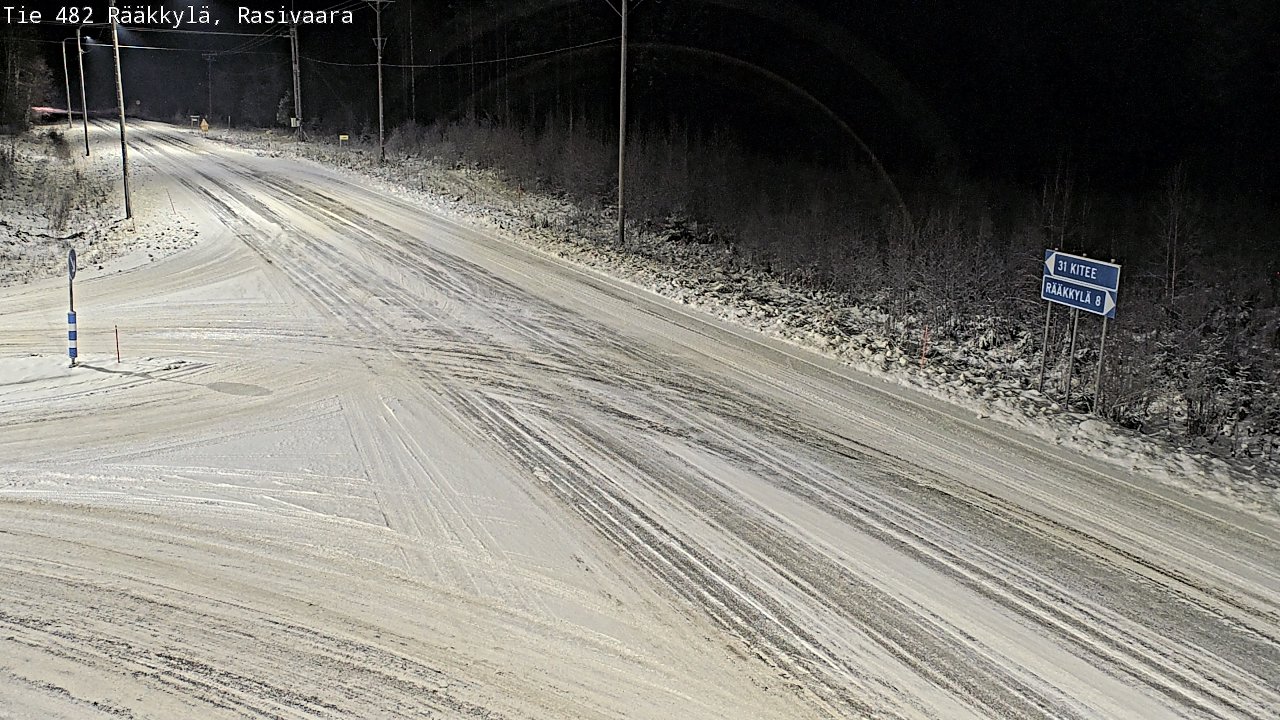Weather Camera Image Väg 482 Rääkkylä, Rasivaara, Rääkkylä, Pohjois-Karjala