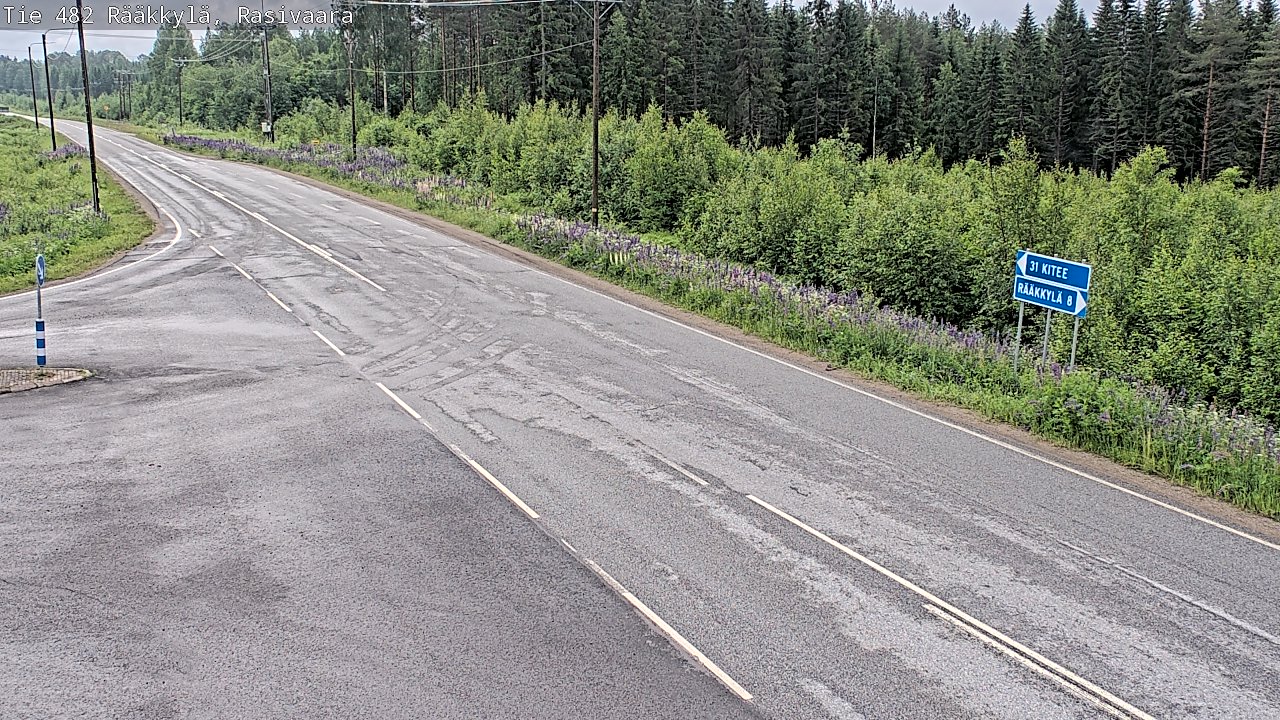 Weather Camera Image Väg 482 Rääkkylä, Rasivaara, Rääkkylä, Pohjois-Karjala