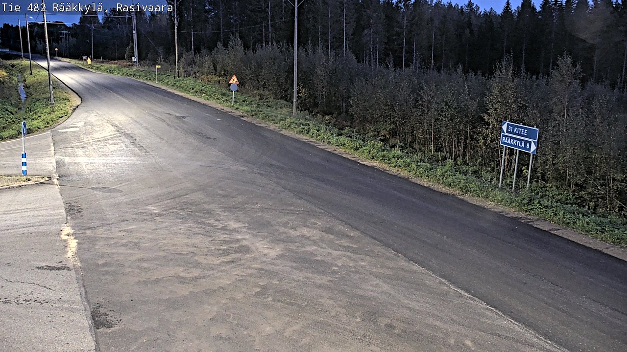 Weather Camera Image Väg 482 Rääkkylä, Rasivaara, Rääkkylä, Pohjois-Karjala