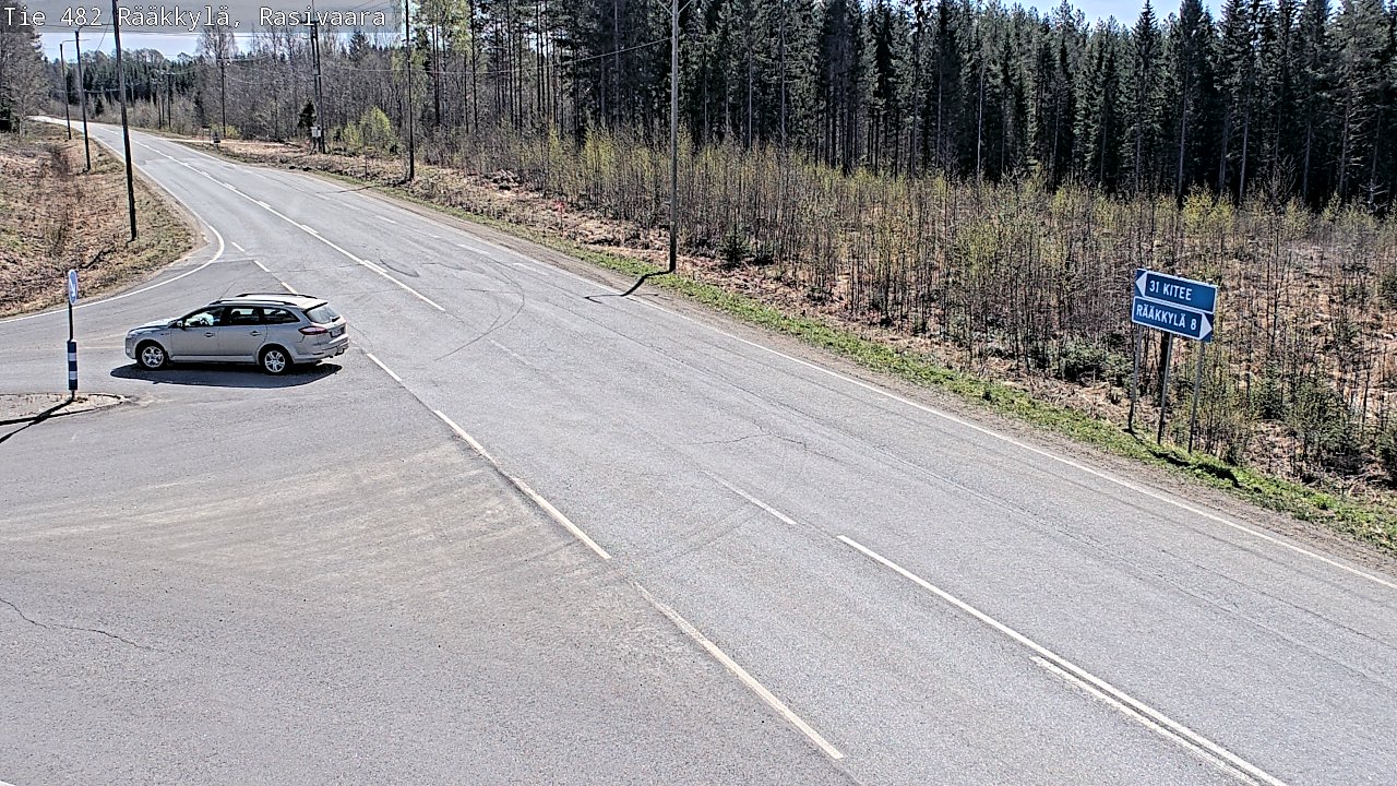 Weather Camera Image Road 482 Rääkkylä, Rasivaara, Rääkkylä, Pohjois-Karjala