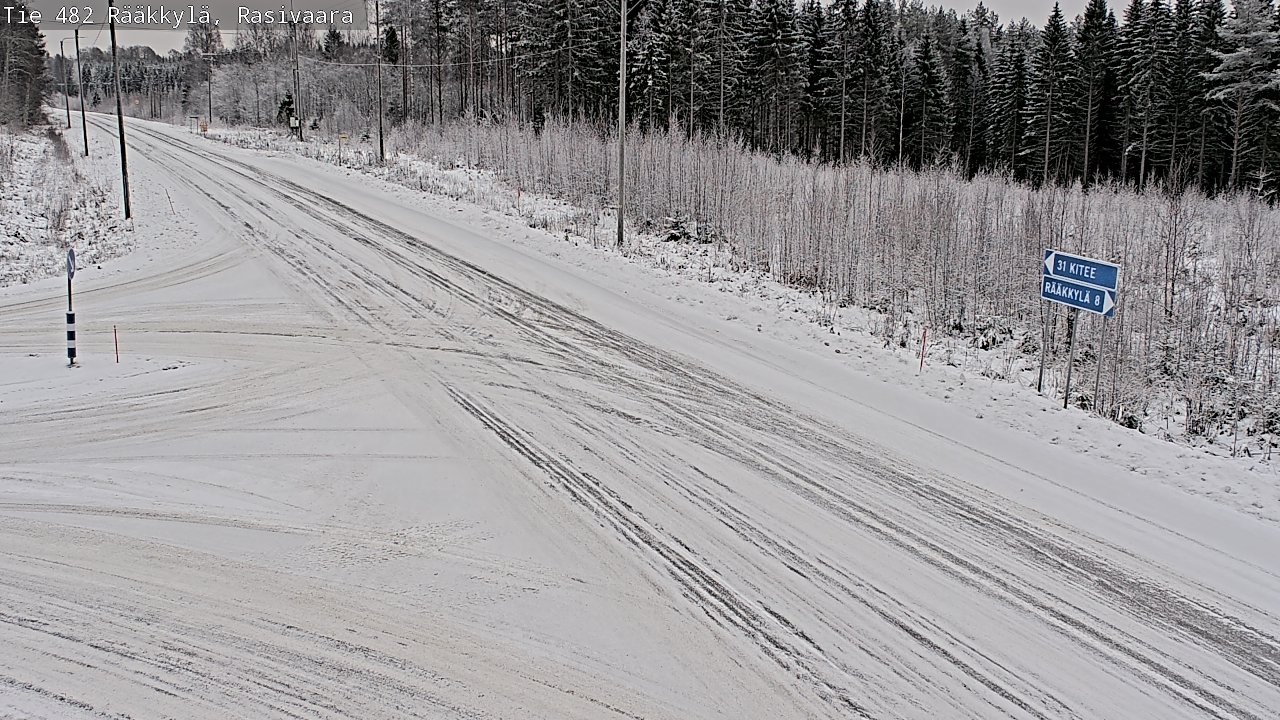 Weather Camera Image Väg 482 Rääkkylä, Rasivaara, Rääkkylä, Pohjois-Karjala