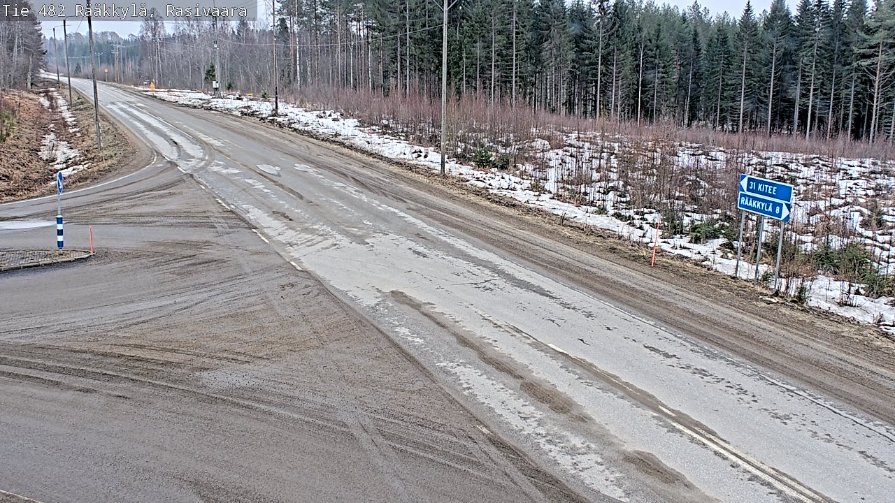 Weather Camera Image Road 482 Rääkkylä, Rasivaara, Rääkkylä, Pohjois-Karjala
