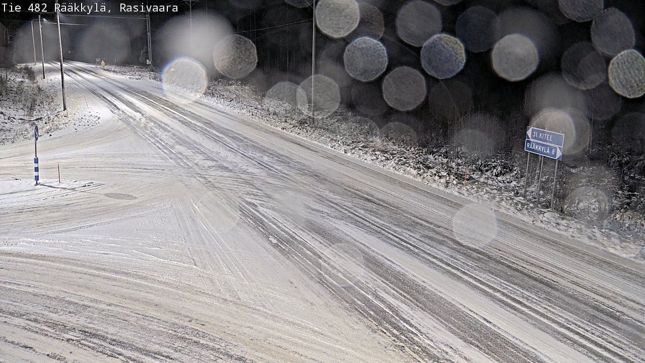 Weather Camera Image Väg 482 Rääkkylä, Rasivaara, Rääkkylä, Pohjois-Karjala