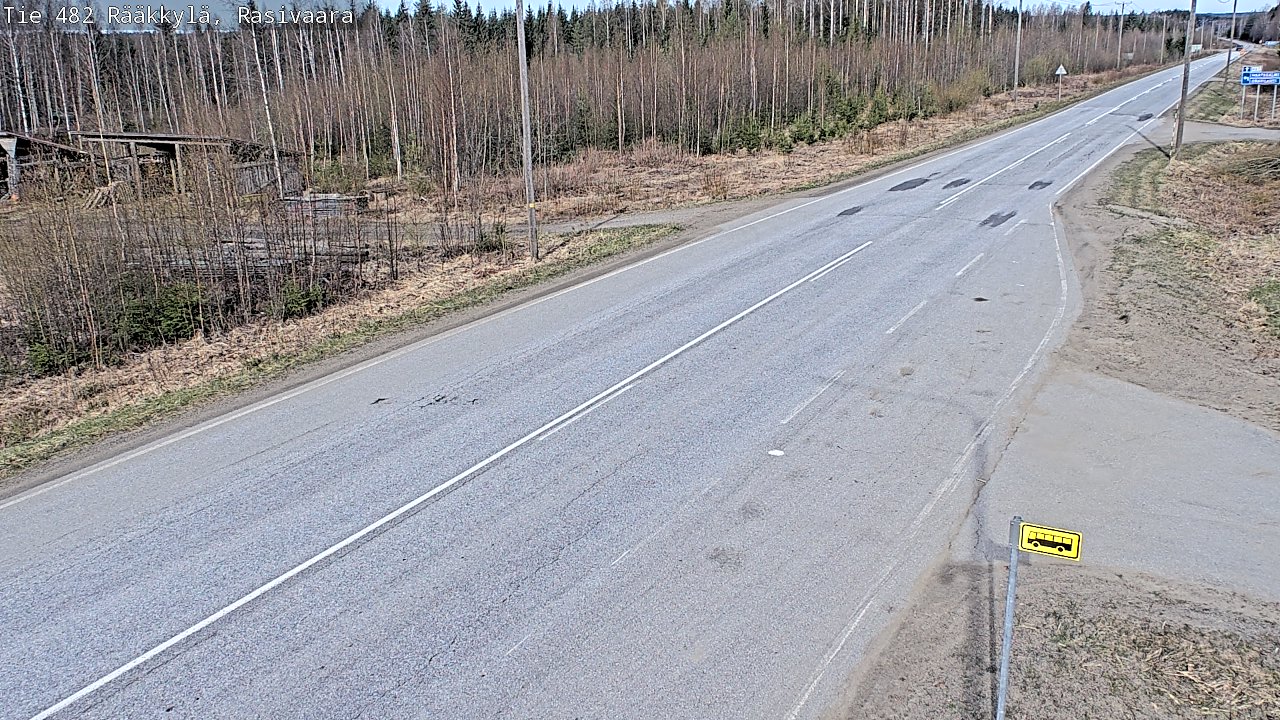 Weather Camera Image Väg 482 Rääkkylä, Rasivaara, Rääkkylä, Pohjois-Karjala