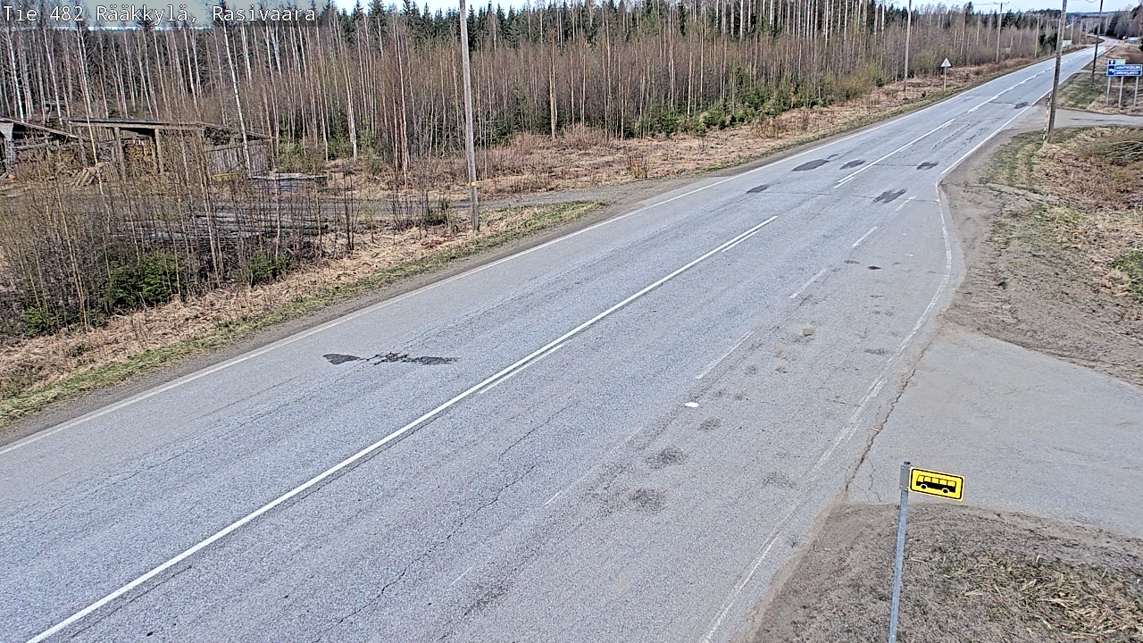 Weather Camera Image Väg 482 Rääkkylä, Rasivaara, Rääkkylä, Pohjois-Karjala