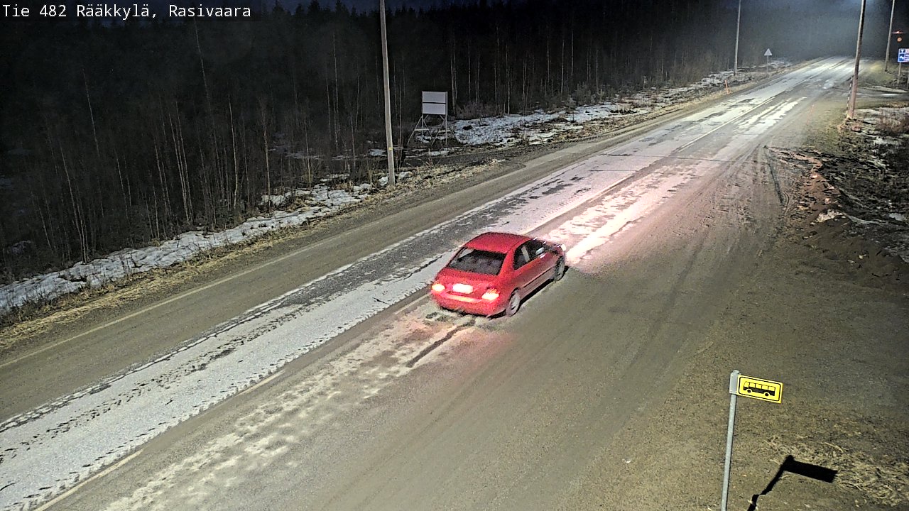 Weather Camera Image Väg 482 Rääkkylä, Rasivaara, Rääkkylä, Pohjois-Karjala