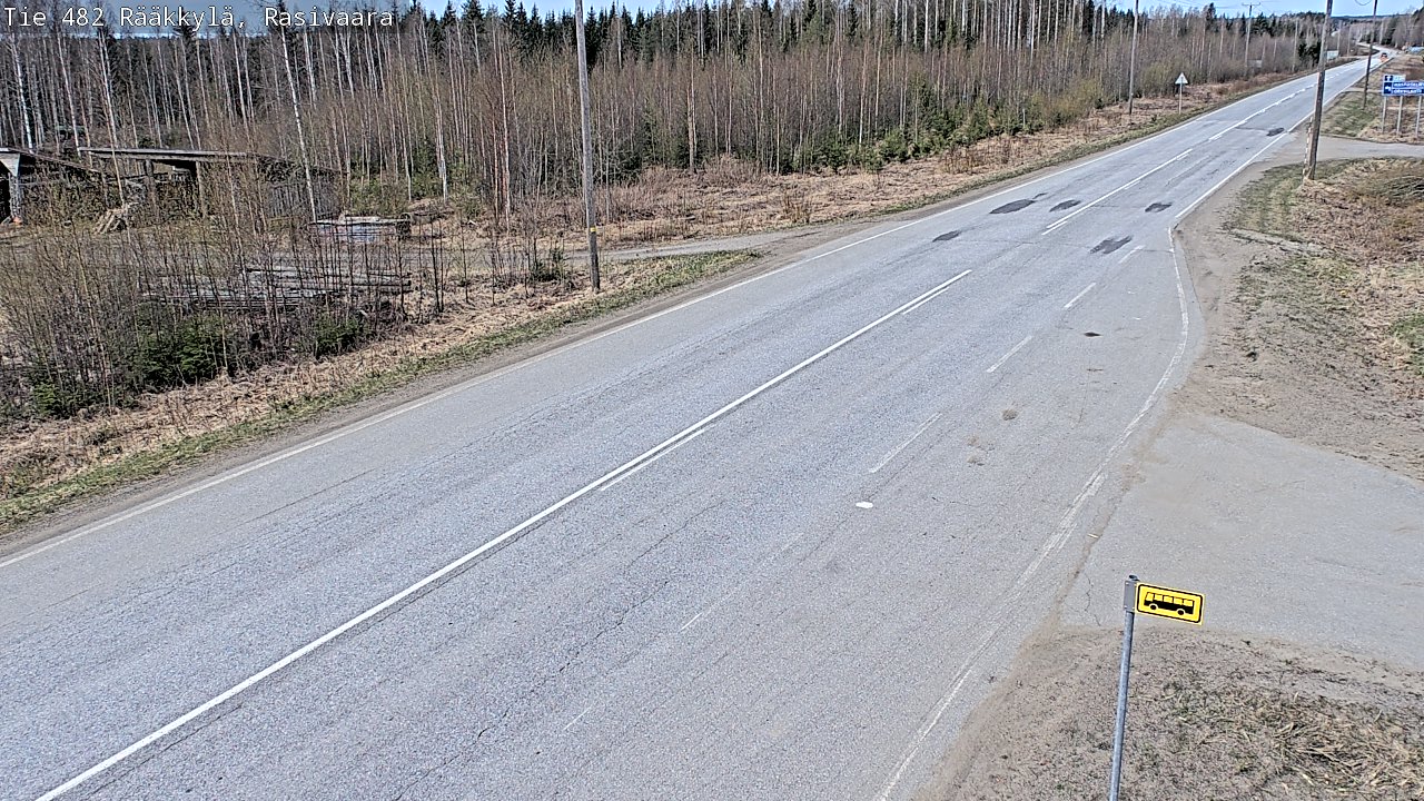 Weather Camera Image Väg 482 Rääkkylä, Rasivaara, Rääkkylä, Pohjois-Karjala