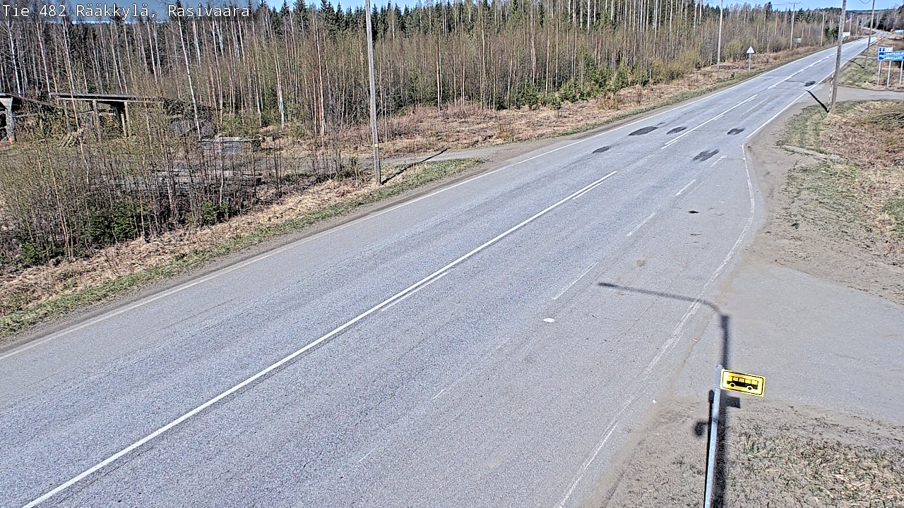 Weather Camera Image Road 482 Rääkkylä, Rasivaara, Rääkkylä, Pohjois-Karjala