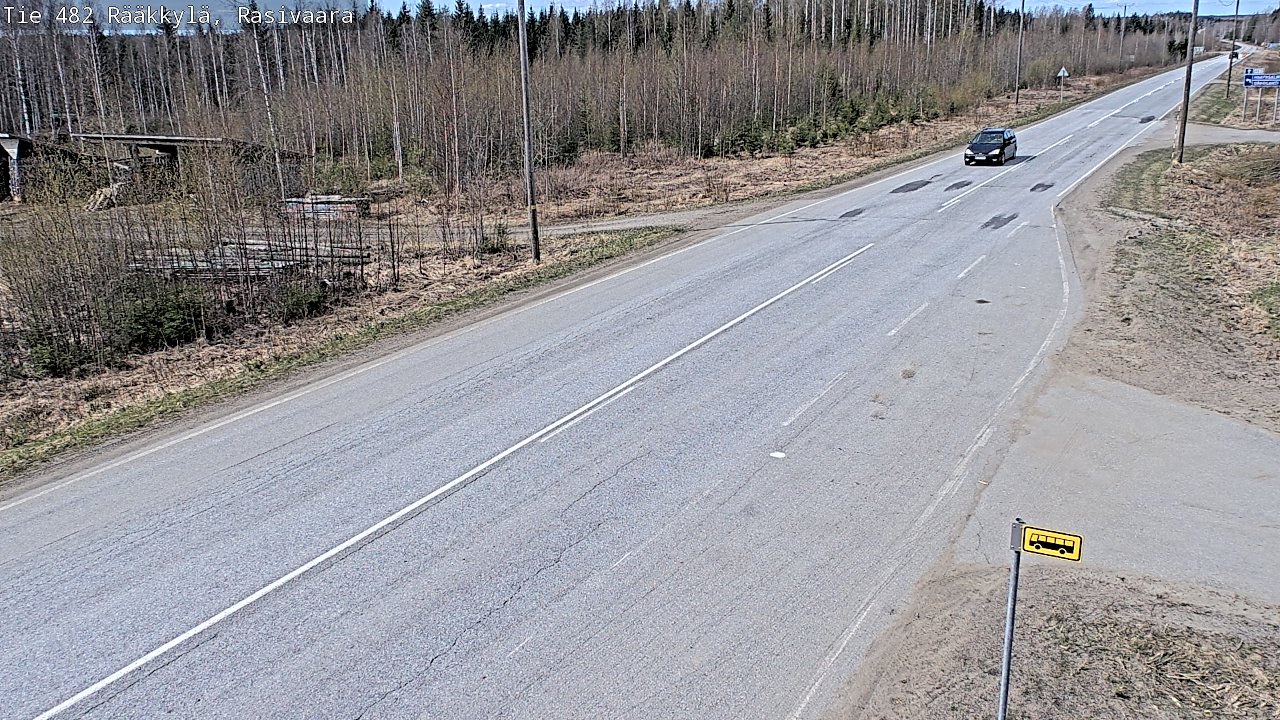 Weather Camera Image Väg 482 Rääkkylä, Rasivaara, Rääkkylä, Pohjois-Karjala