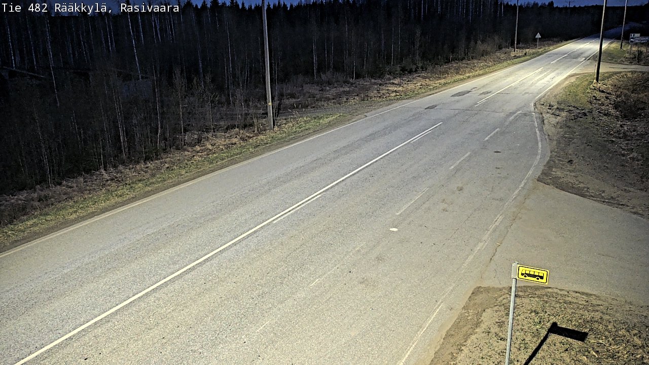 Weather Camera Image Väg 482 Rääkkylä, Rasivaara, Rääkkylä, Pohjois-Karjala