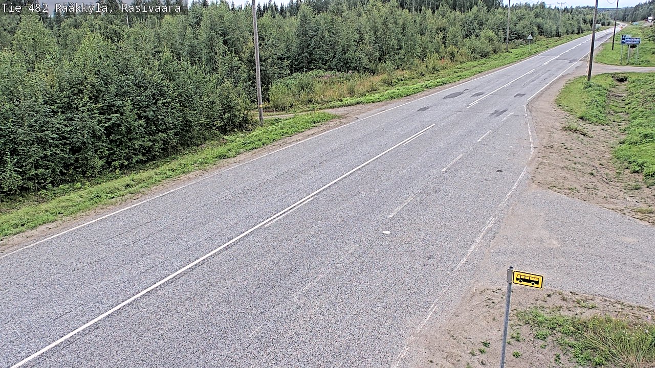 Weather Camera Image Väg 482 Rääkkylä, Rasivaara, Rääkkylä, Pohjois-Karjala