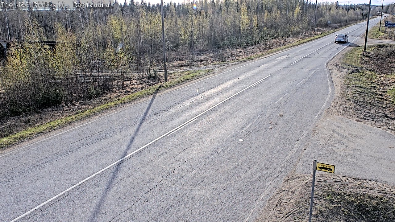 Weather Camera Image Väg 482 Rääkkylä, Rasivaara, Rääkkylä, Pohjois-Karjala