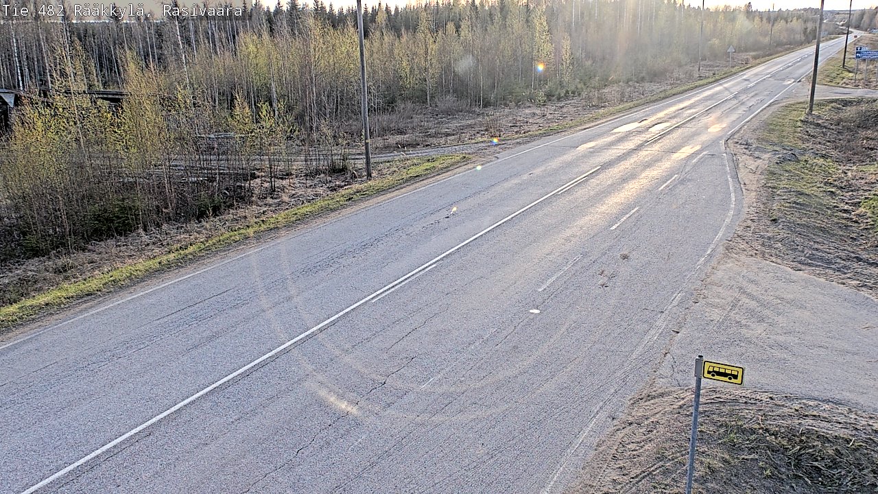 Weather Camera Image Väg 482 Rääkkylä, Rasivaara, Rääkkylä, Pohjois-Karjala