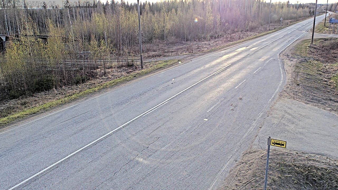 Weather Camera Image Väg 482 Rääkkylä, Rasivaara, Rääkkylä, Pohjois-Karjala